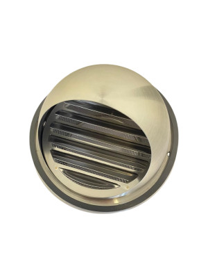 GRIGLIE DI RIPRESA CIRCOLARE IN ACCIAIO INOX CON RETE